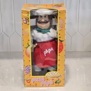 PIZZA PAPA Singing Dancing Pizza Guy Kris Nordine Rare New In Box - Damaged Box